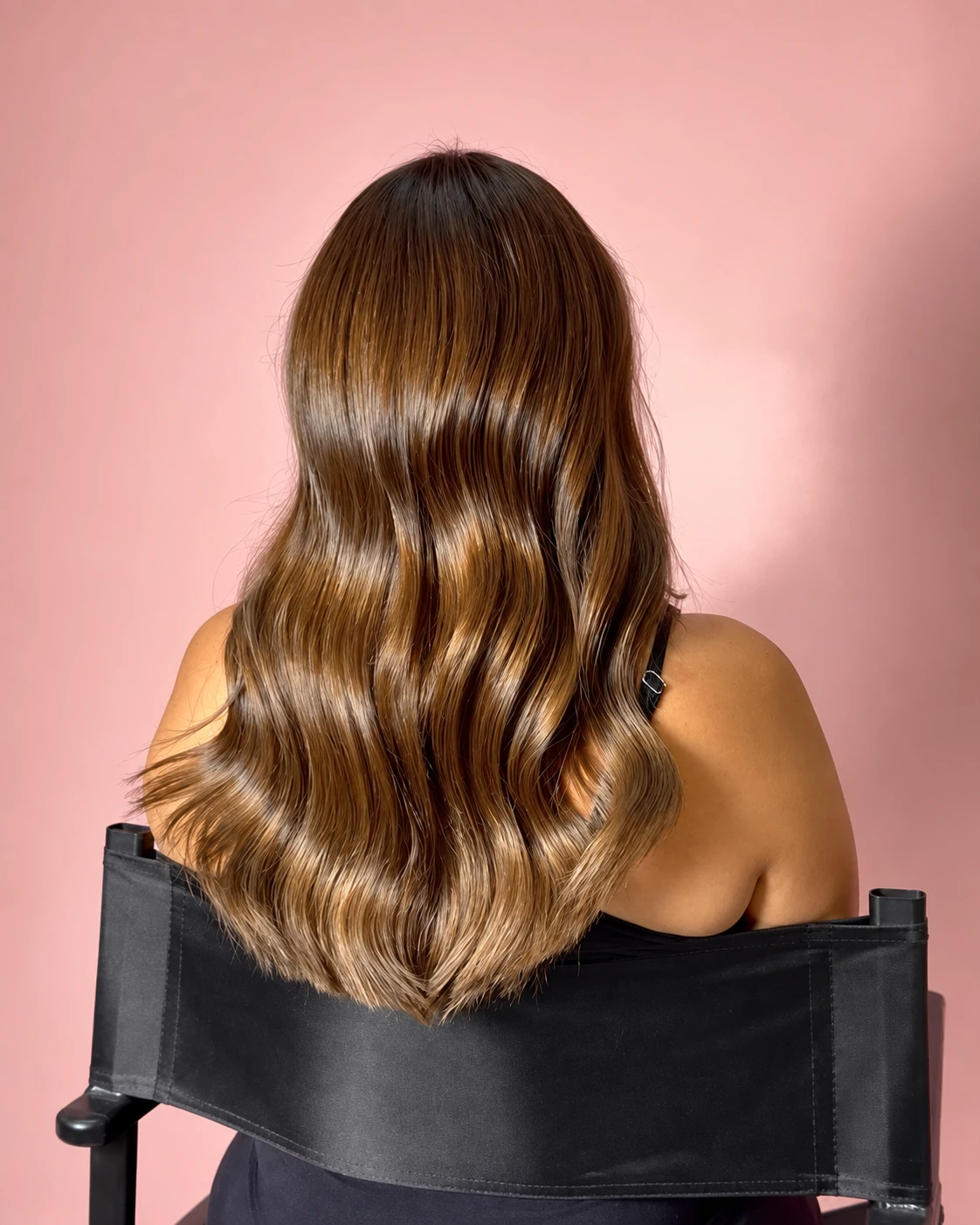 Resultado de cabello castaño brillante